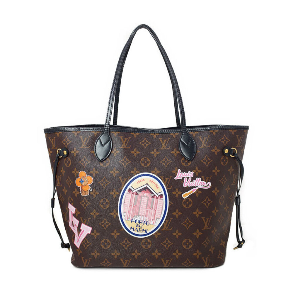 Louis Vuitton Bag Tote Brown Neverfull Monogram Leather - Picture 1 of 8